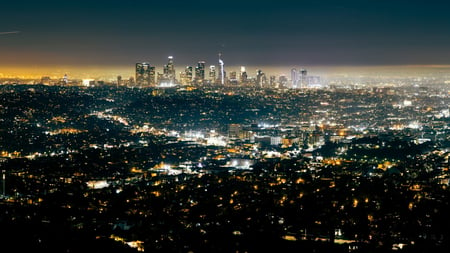 city scape at night