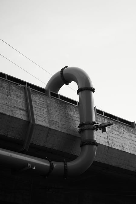 roof drain black and white