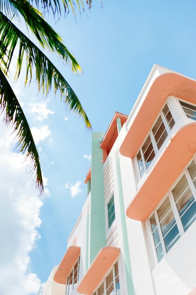 white and orange building