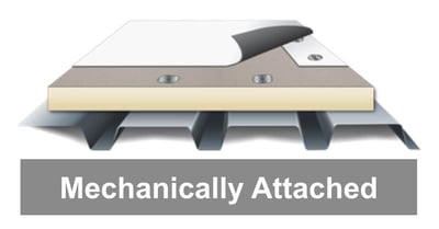 TPO detail showing mechanical fastening method