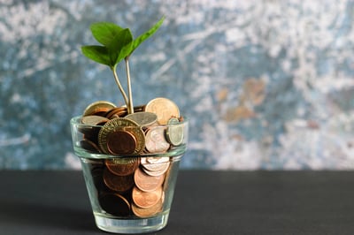 coins in a jar