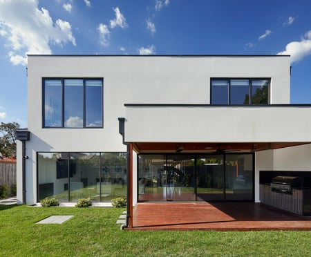 modern house with flat roof