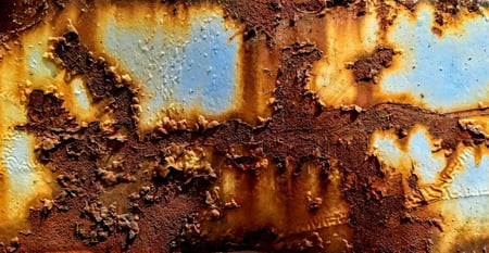 rusted paint